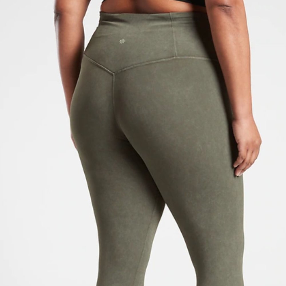Athleta Elation 7/8 Leggings Mountain Olive Size 1x New